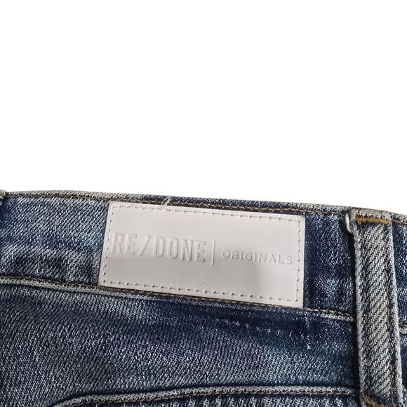 Re/Done Comfort Stretch High Rise Ankle Crop Wash Mid 90's - Picture 5 of 6